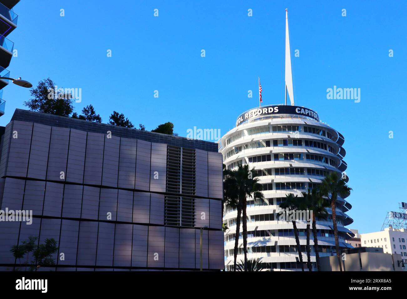 Los Angeles, California Capitol Records Building located at 1750 Vine
