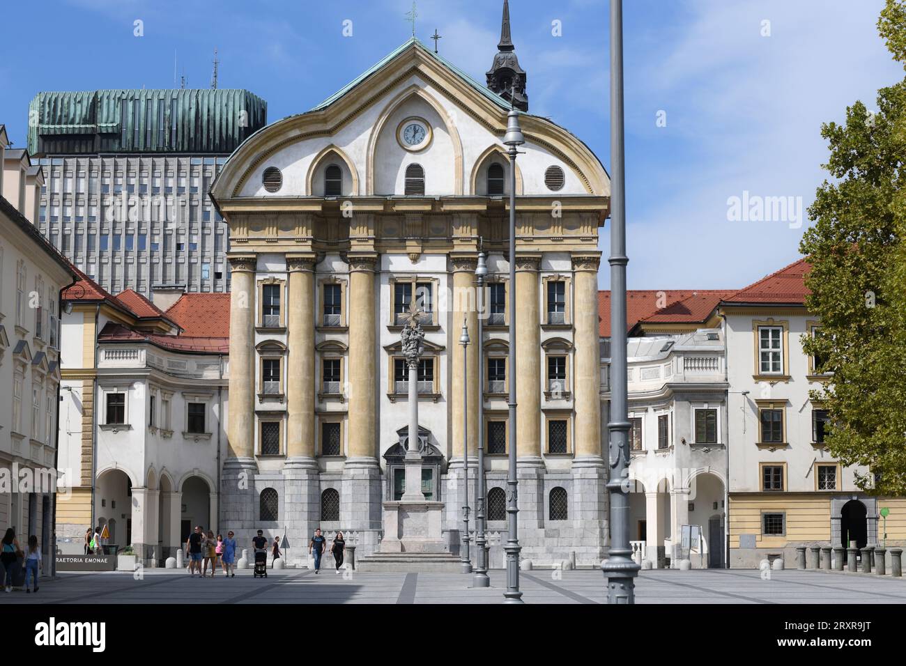 Ljubljana: Congress Square (Kongresni trg). Slovenia Stock Photo