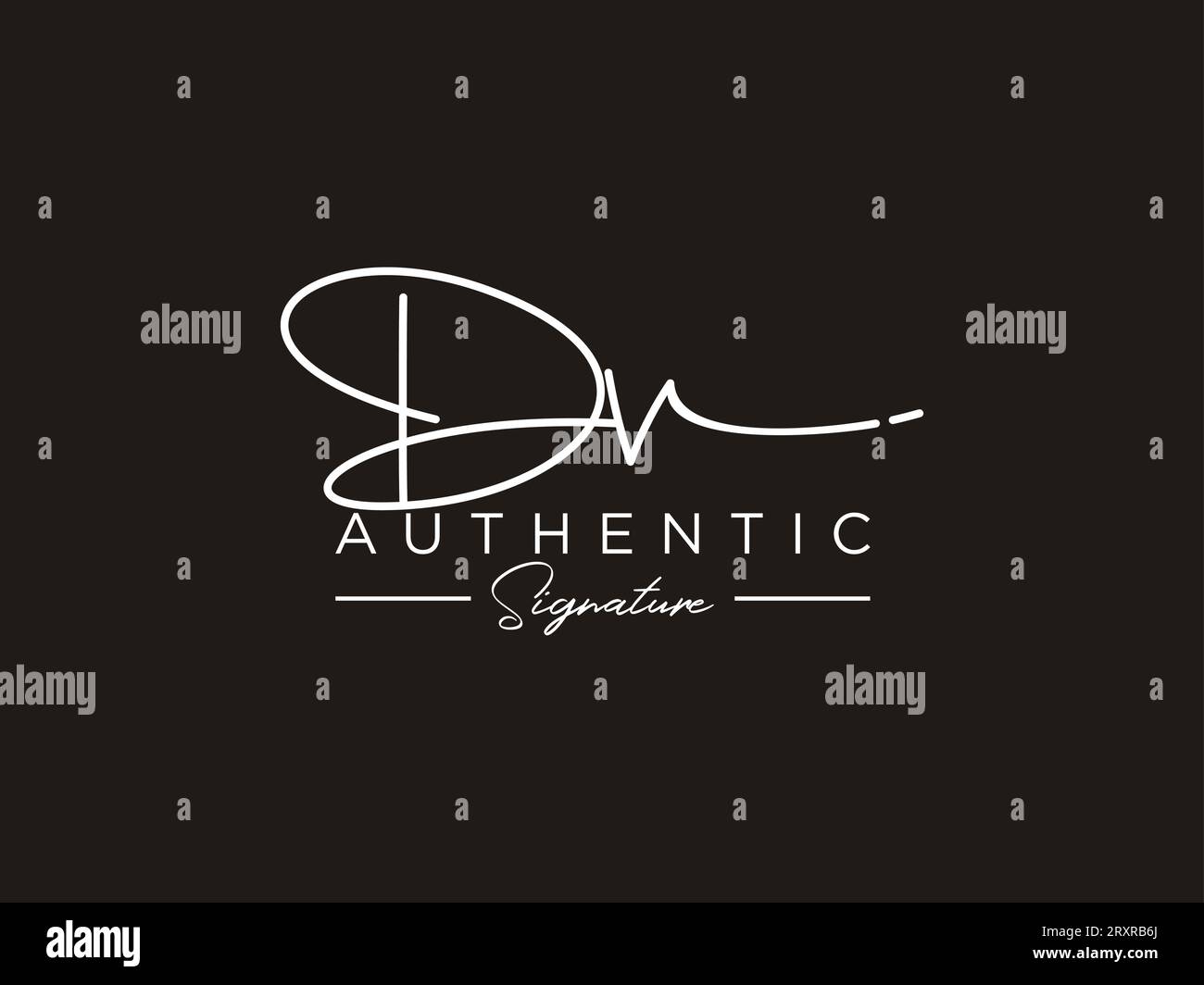 DV Signature Logo Template Vector Stock Vector Image & Art - Alamy