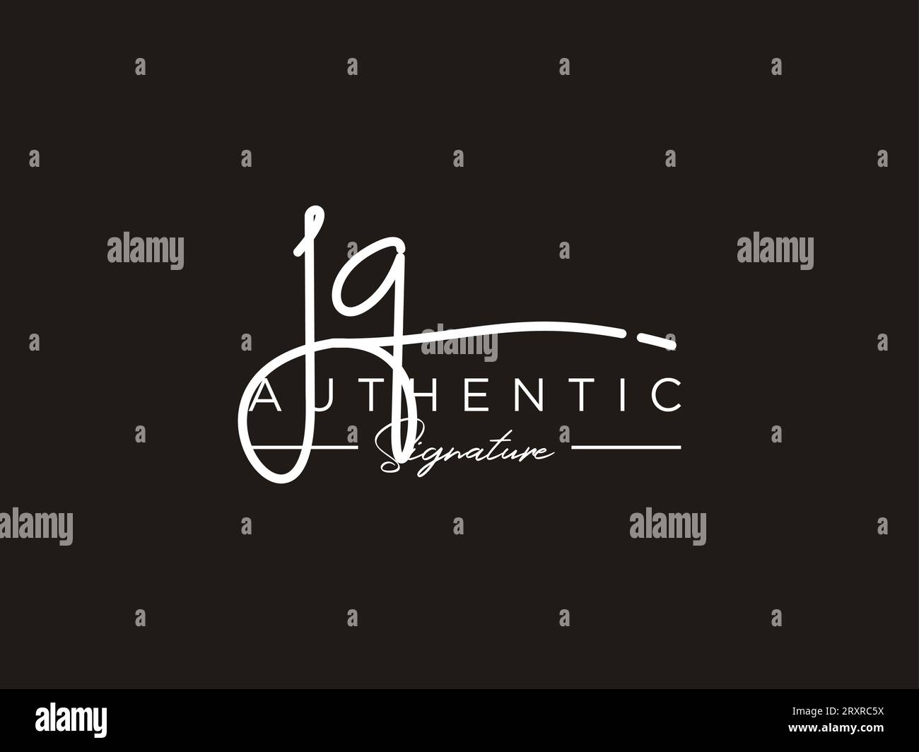 JQ Signature Logo Template Vector Stock Vector Image & Art Alamy