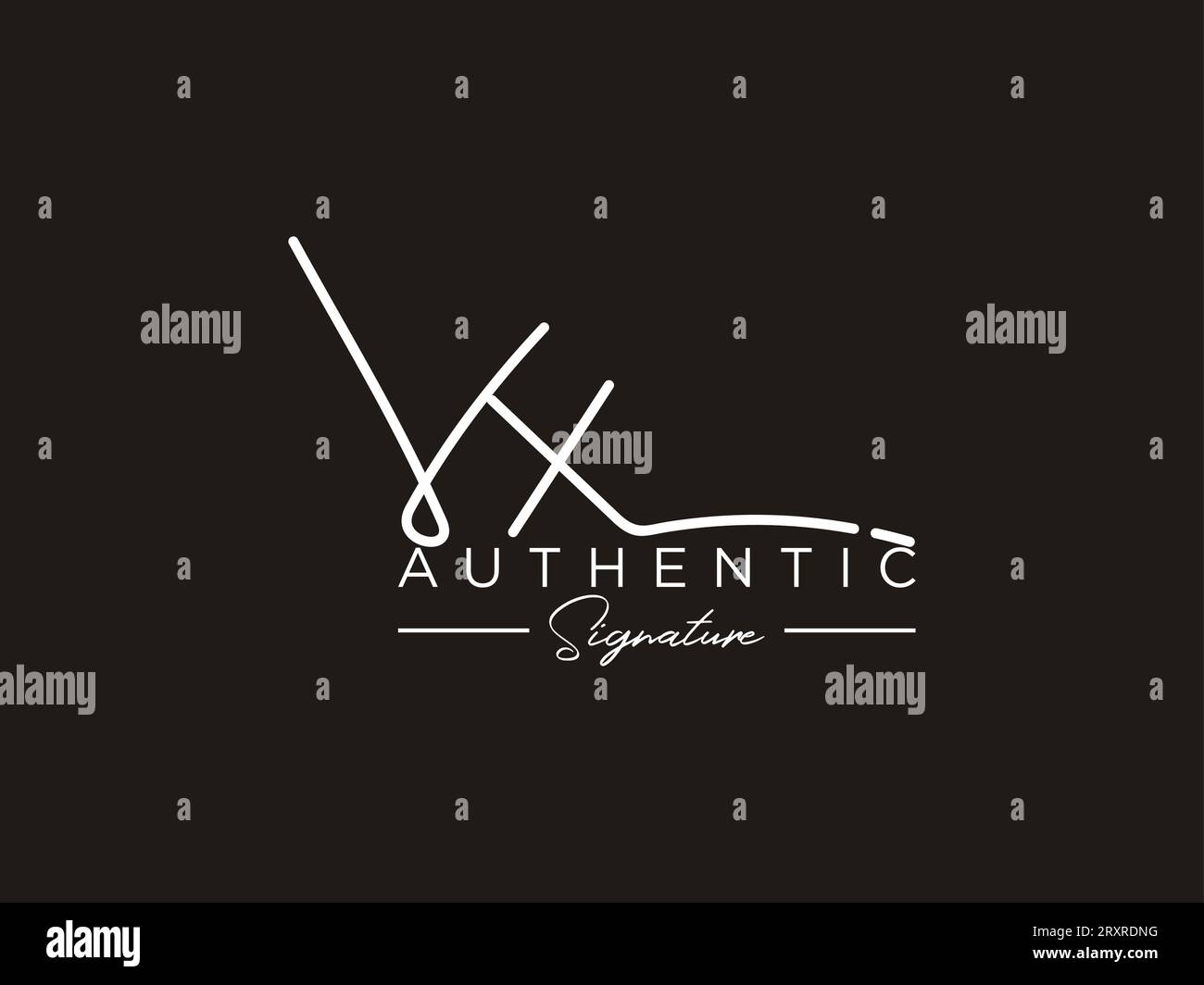 VX Signature Logo Template Vector Stock Vector Image & Art - Alamy