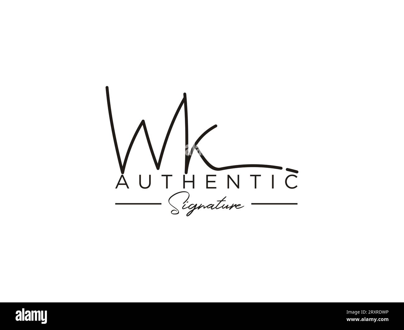 Wk logo vector vectors hires stock photography and images Alamy
