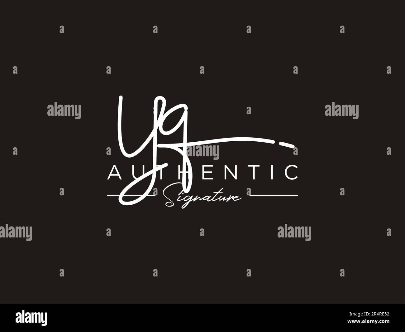 YQ Signature Logo Template Vector Stock Vector Image & Art Alamy