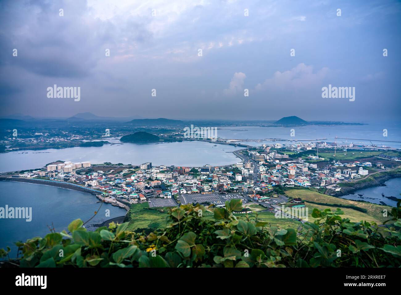 Jeju Seongsan Ilchulbong Peak Stock Photo