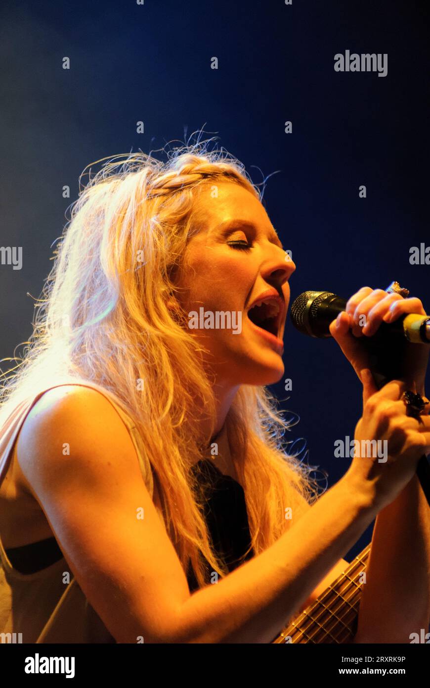 Ellie Goulding, V2010, Hylands Park, Chelmsford, Essex, Britain - 21 August 2010 Stock Photo