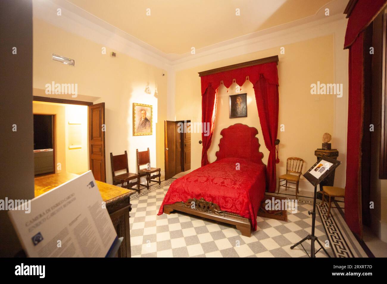 Italy, Tuscany, Florence, Lastra a Signa village, the villa of tenor Enrico Caruso. The museum. Stock Photo