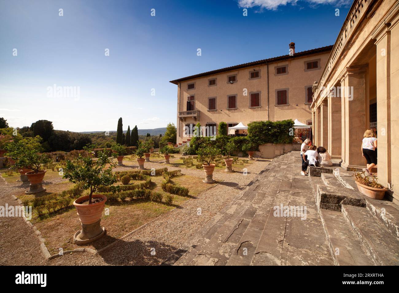 Italy, Tuscany, Florence, Lastra a Signa village, the villa of tenor Enrico Caruso. Stock Photo