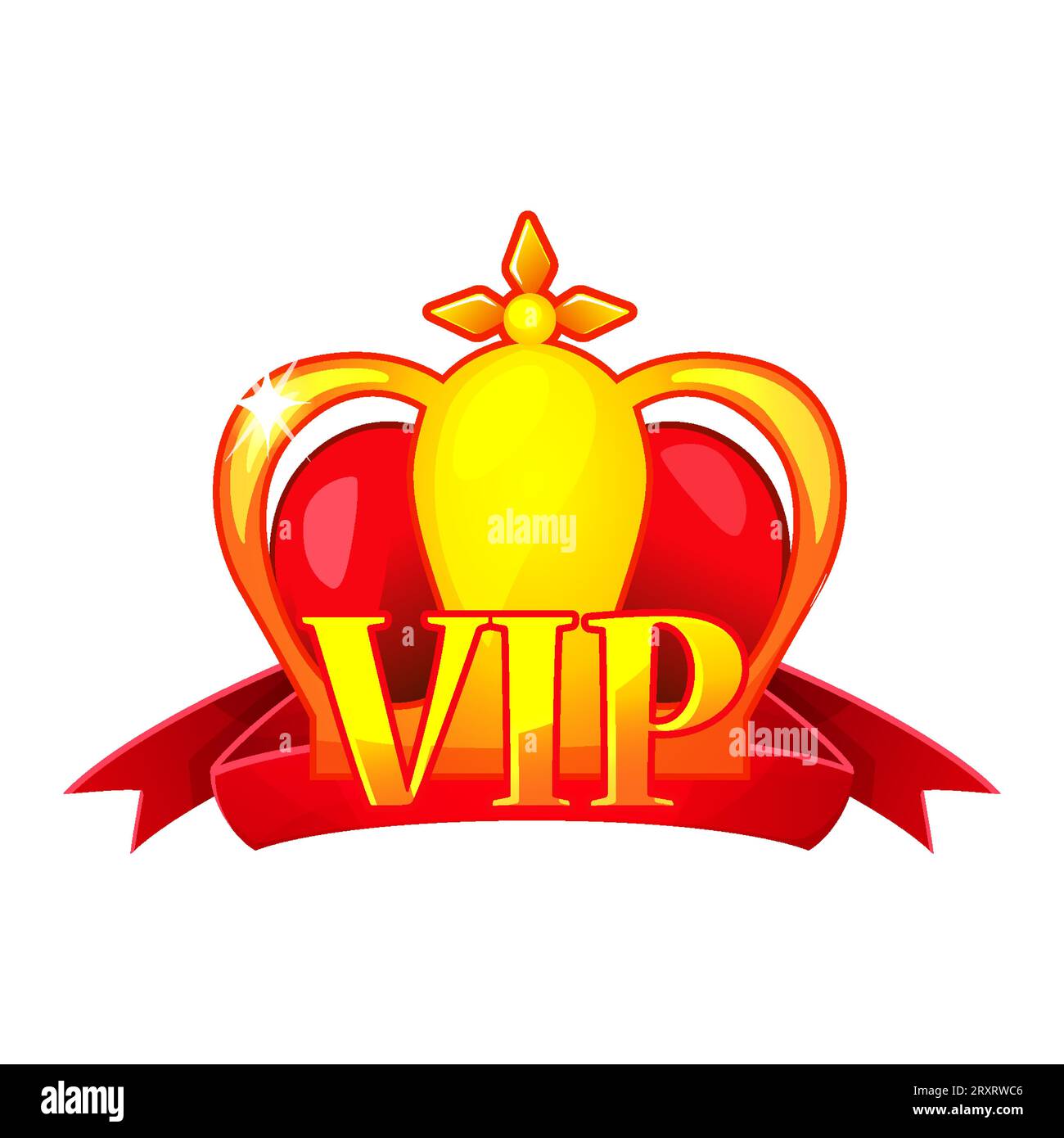 Game UI VIP Icon crown. Vector Design Stock Vector Image & Art - Alamy