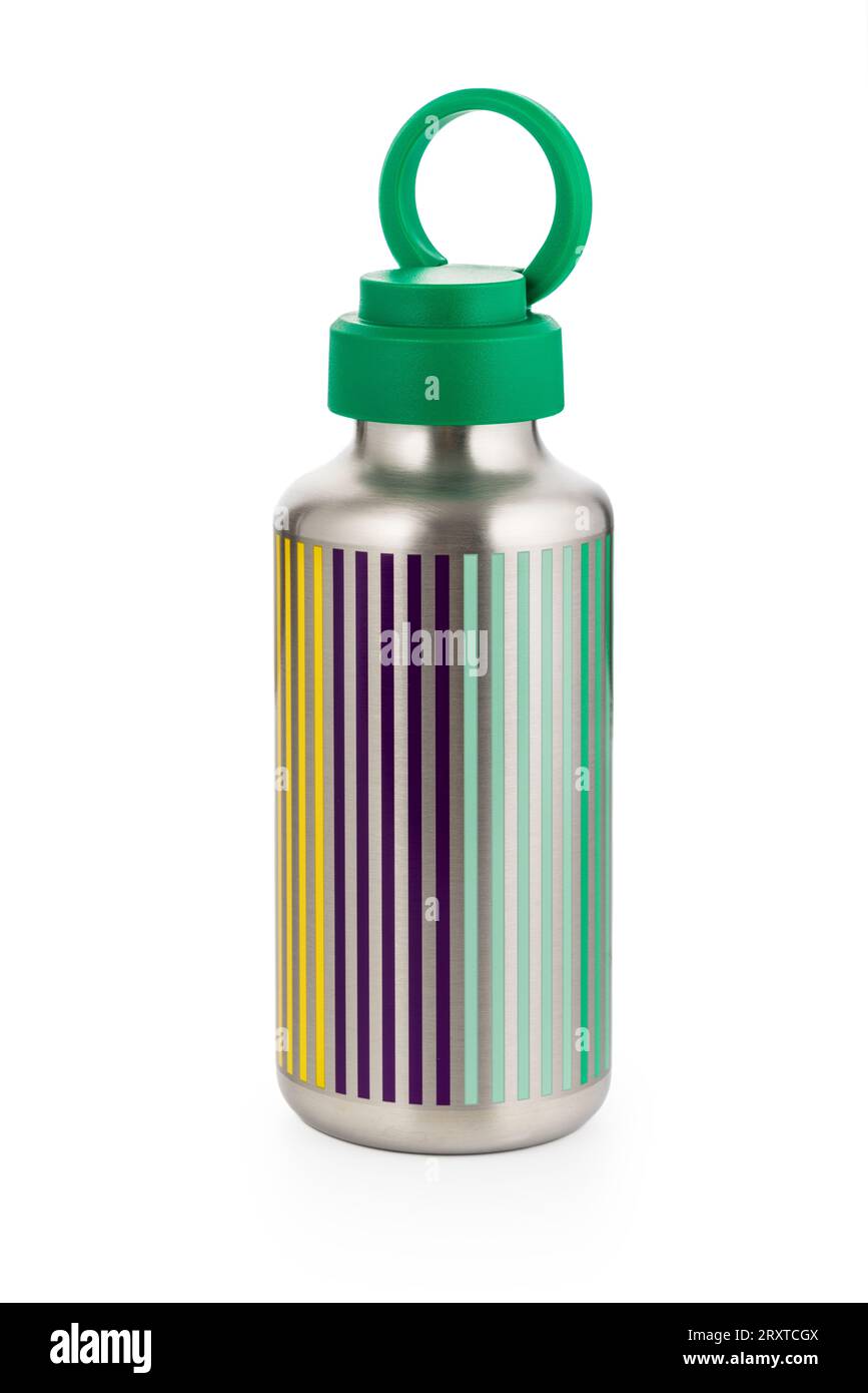 Thermos stainless, thermo sport bootle, canteen bottle isolated object
