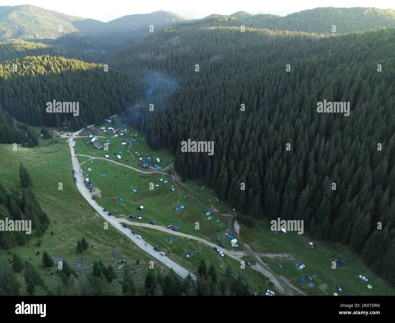 Padis-Glavoi, one of the most famous camping place in the Apuseni Mountains  Stock Photo - Alamy