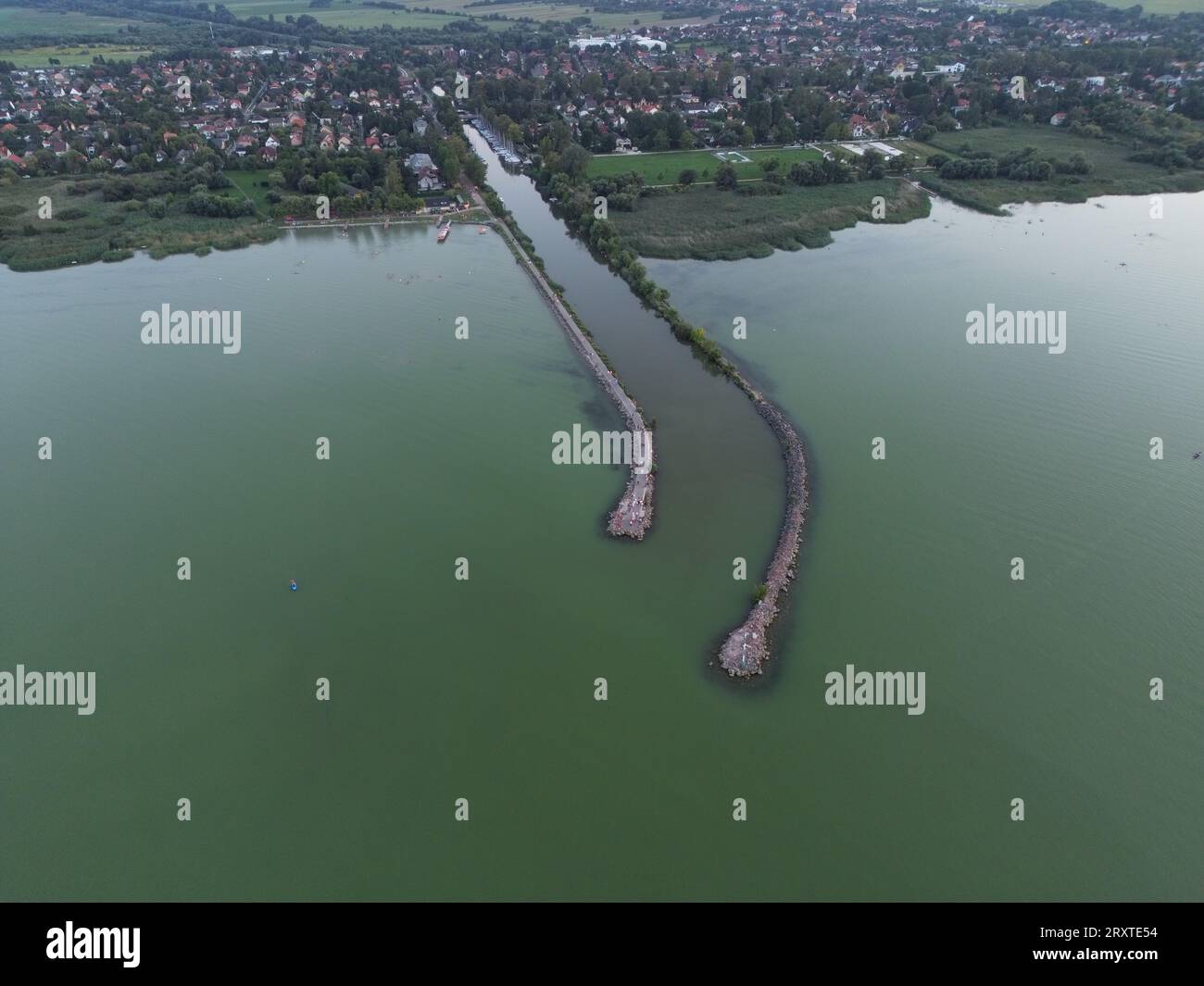 Balaton Dock From above Stock Photo Alamy