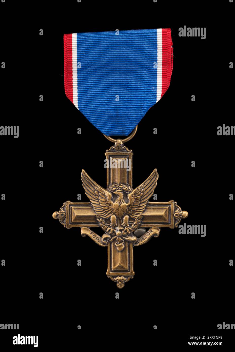 Distinguished Service Cross and ribbon issued to Lewis Broadus Awarded