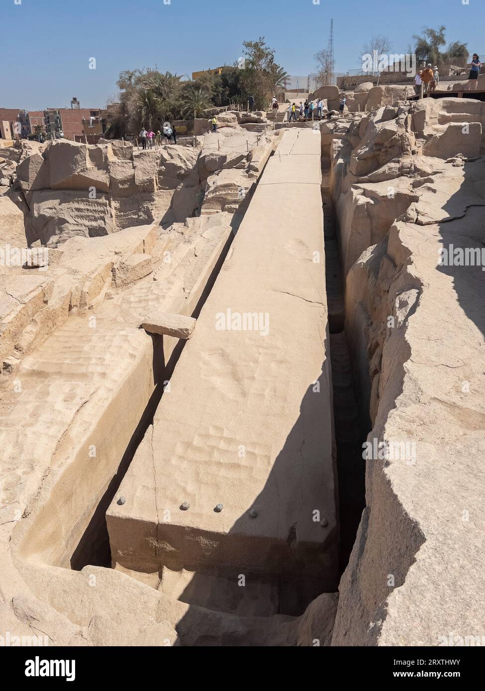 The unfinished obelisk, the largest known ancient obelisk, located in