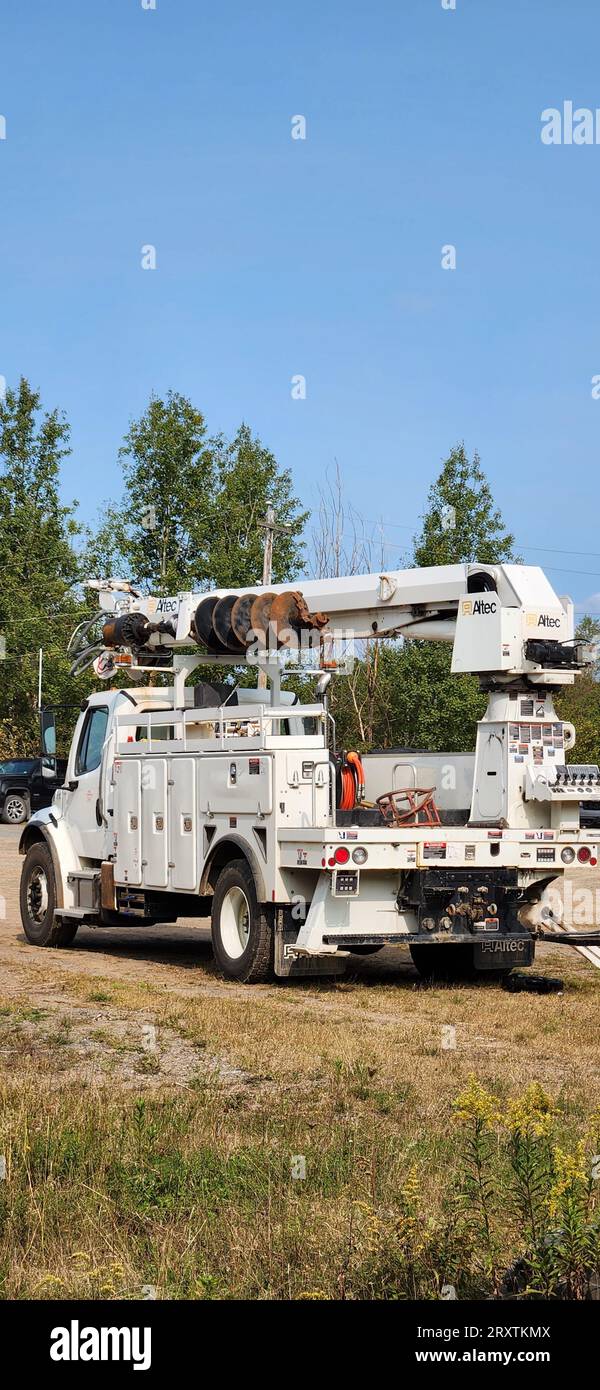 heavy duty utility company equipment used for servicing and repairing