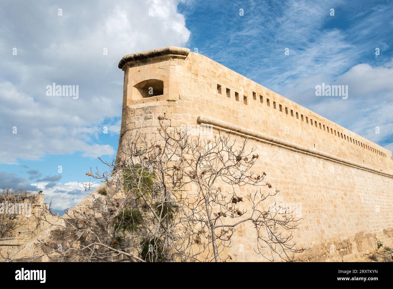 La Valetta fortifications, Malta Stock Photo