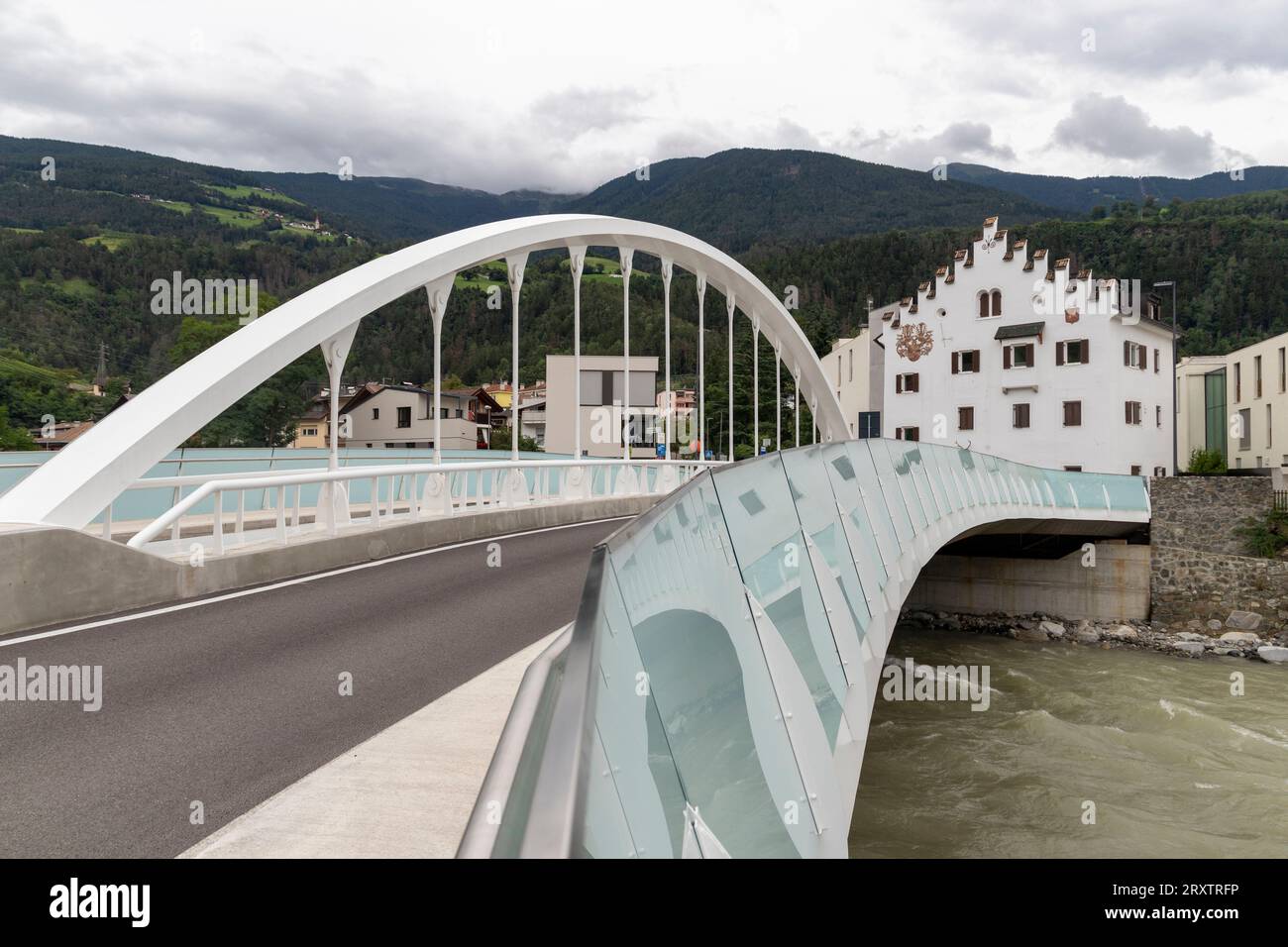 River Rienz Andreas hofer bridge hi-res stock photography and images - Alamy