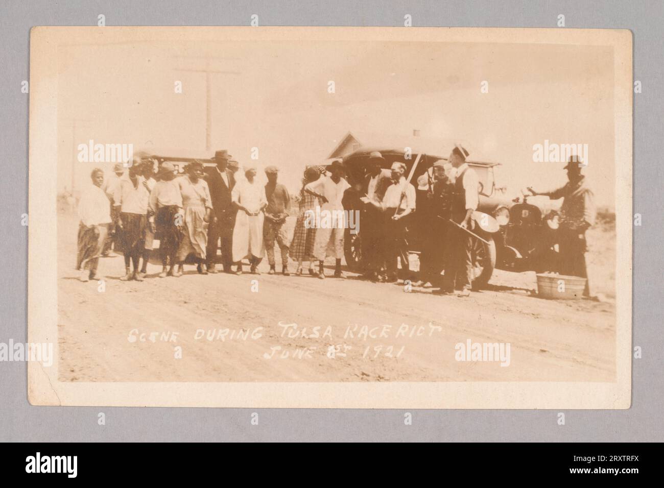 Scene from Tulsa Race Riot June 1st 1921 1921 Stock Photo