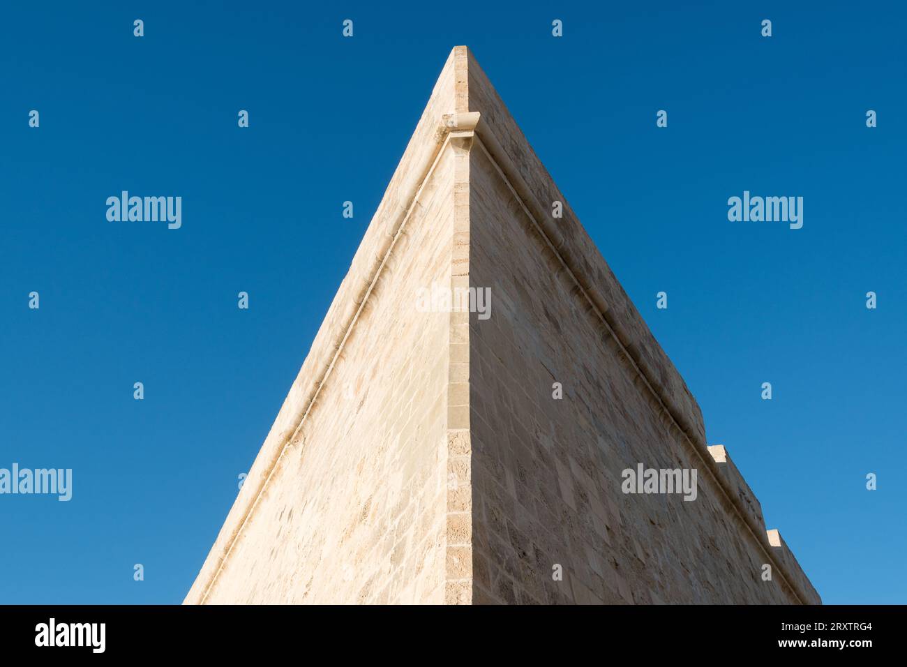 City wall of La Valetta, Malta Stock Photo