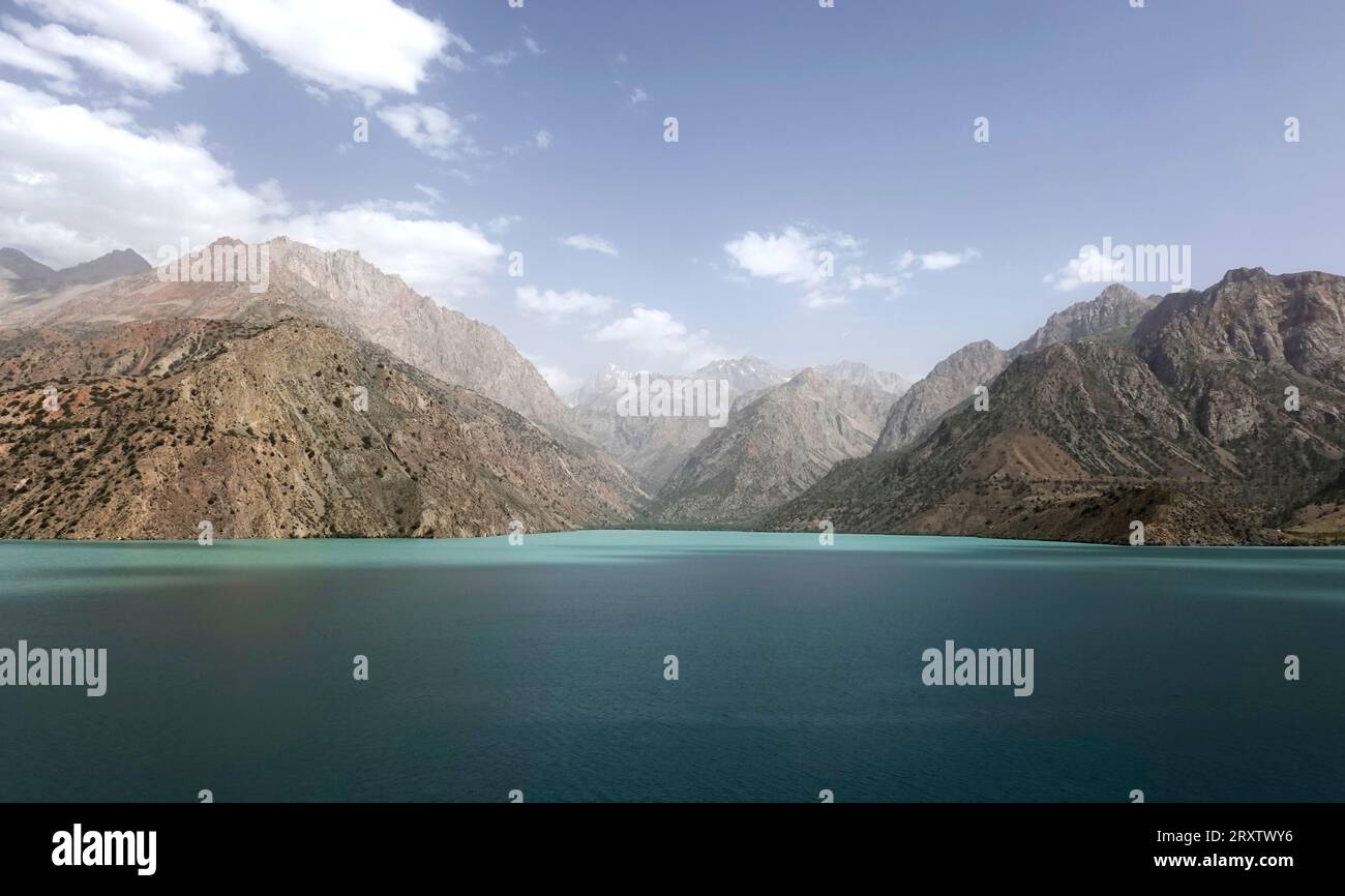 Iskanderkul Lake, Fann Mountains, part of the western Pamir-Alay, Tajikistan, Central Asia, Asia Stock Photo