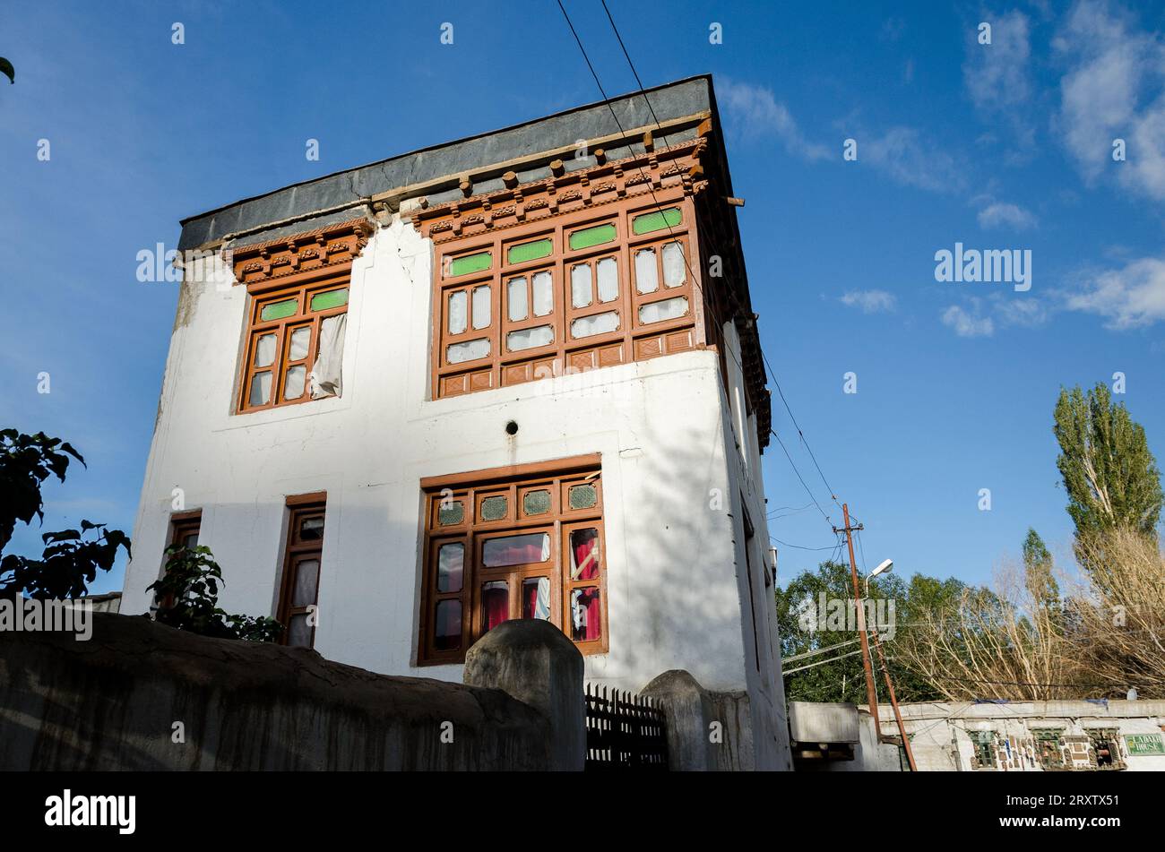 house of Leh city, Ladakh, India Stock Photo