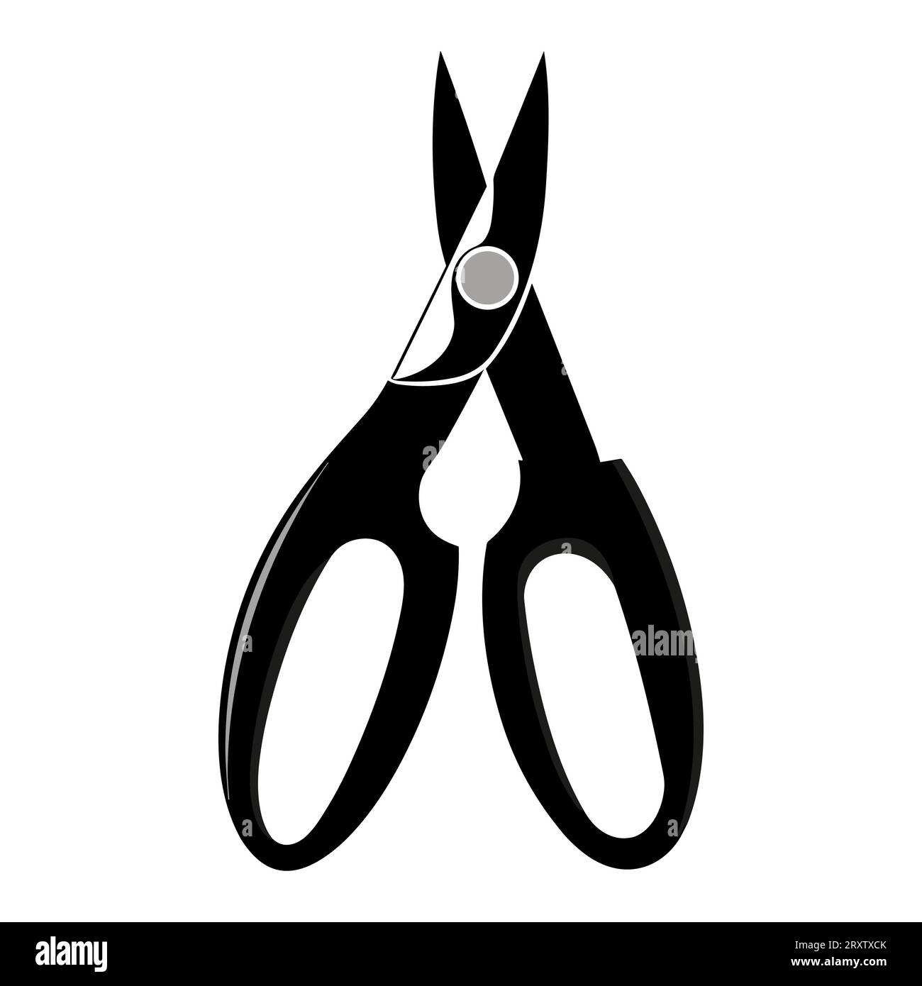 Vector Illustration of Traditional Pruning Shears Stock Vector