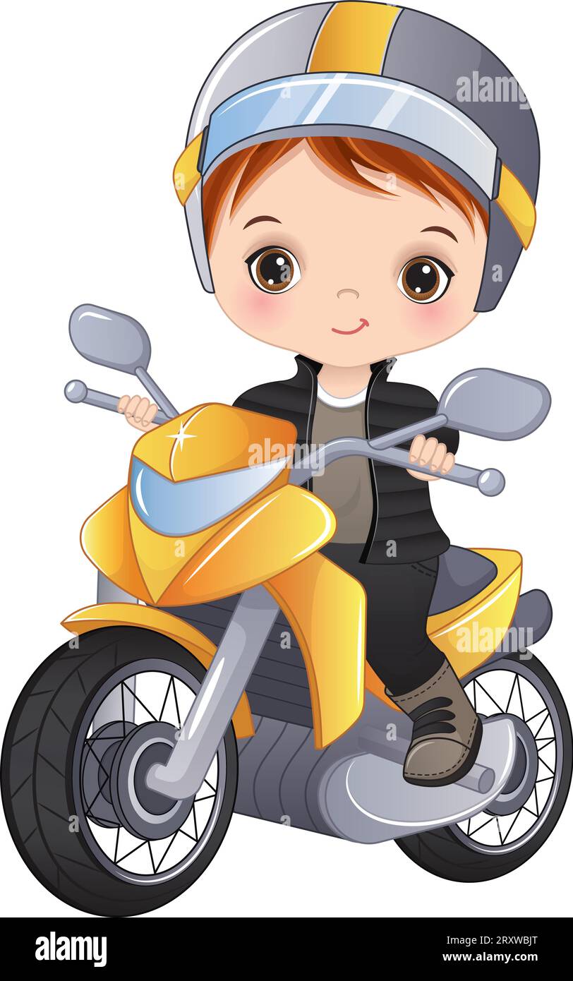 Boy on a motorbike hotsell