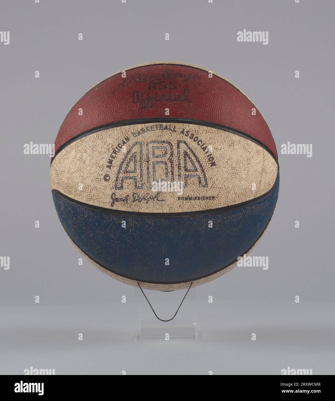 Basketball used in American Basketball Association games ca. 1967 Stock Photo Alamy