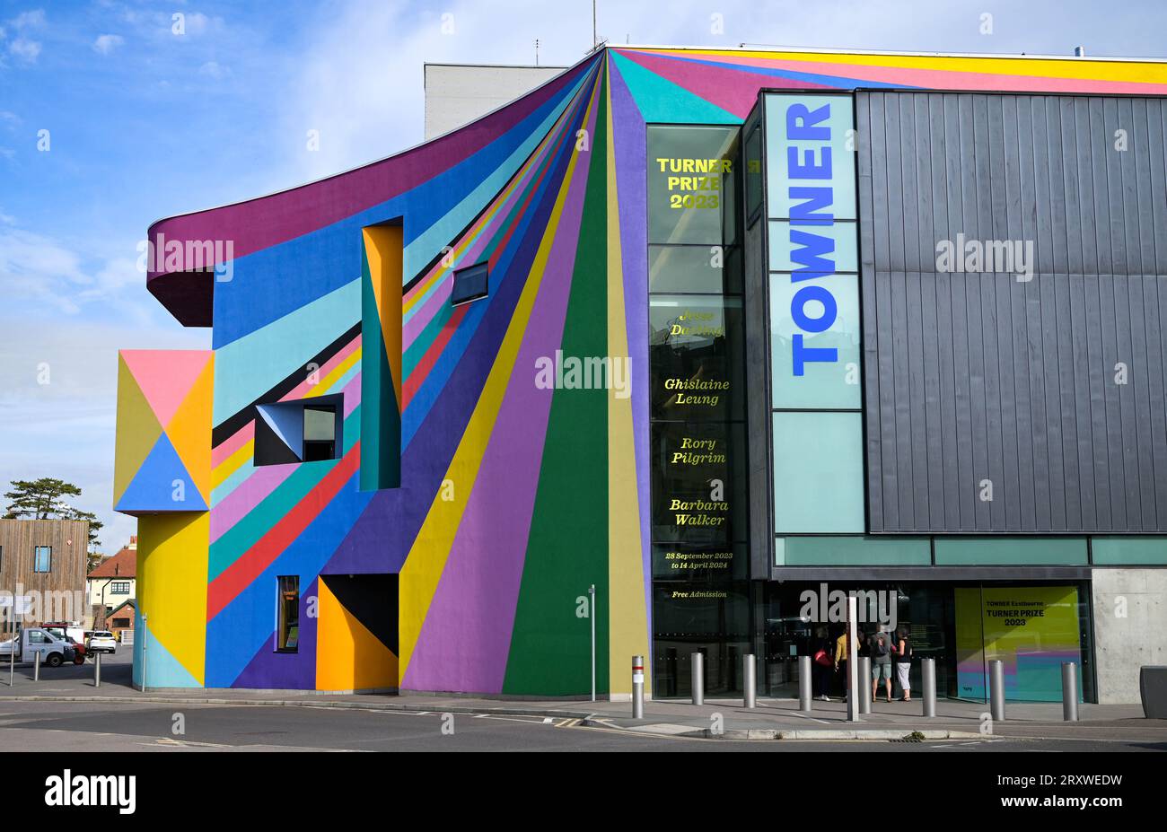 Eastbourne UK 27th September 2023 -  The Towner Eastbourne where the Turner Prize shortlist nominees exhibition is being held  : Credit Simon Dack / Alamy Live News Stock Photo