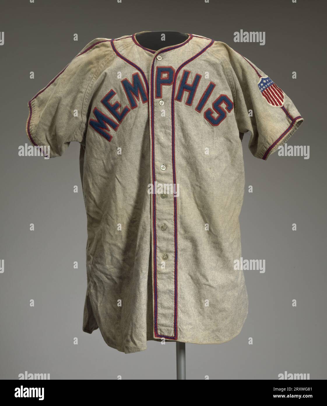 Baseball jersey worn by Neil Robinson for the Memphis Red Sox ca. 1945 Stock Photo