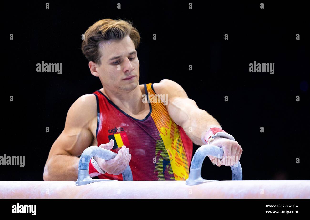 Antwerp, Belgium. 27th Sep, 2023. Luka van den Keybus (BEL) in action