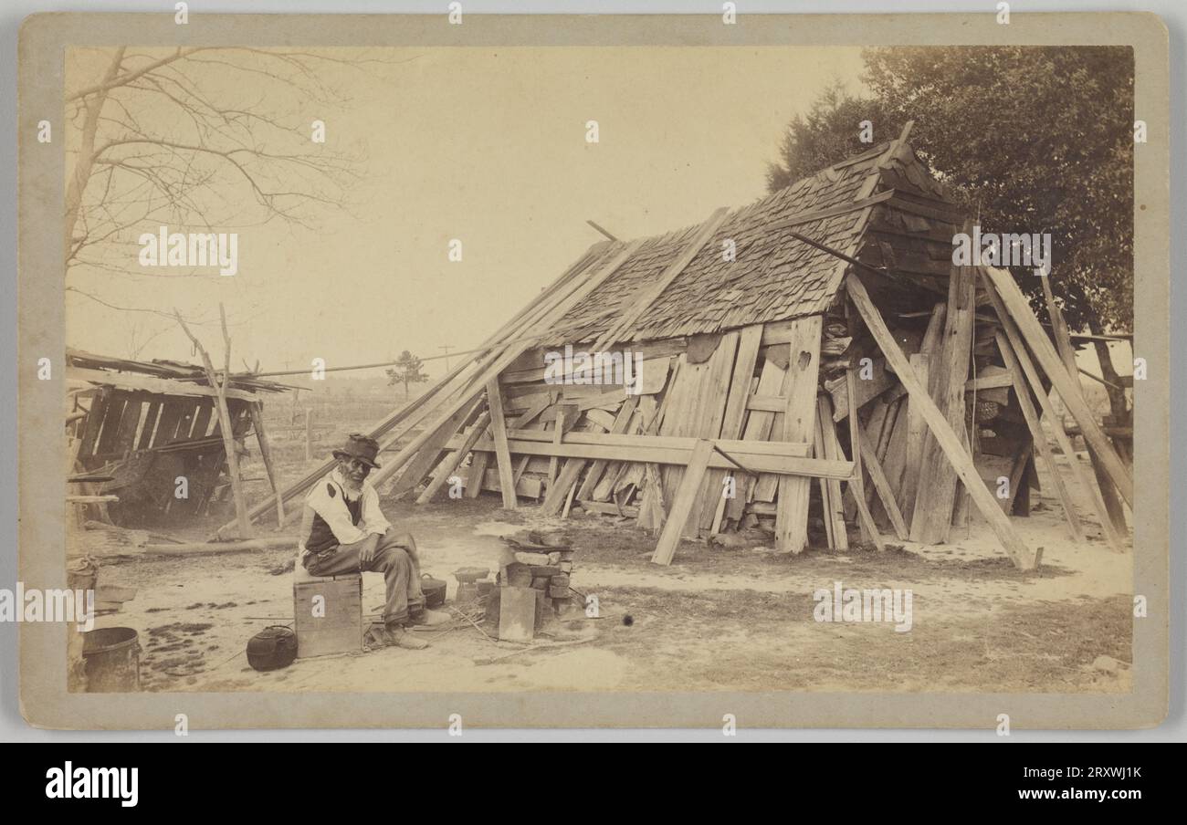 Cooking His Breakfast; Augusta, Ga late 19thearly 20th century Stock