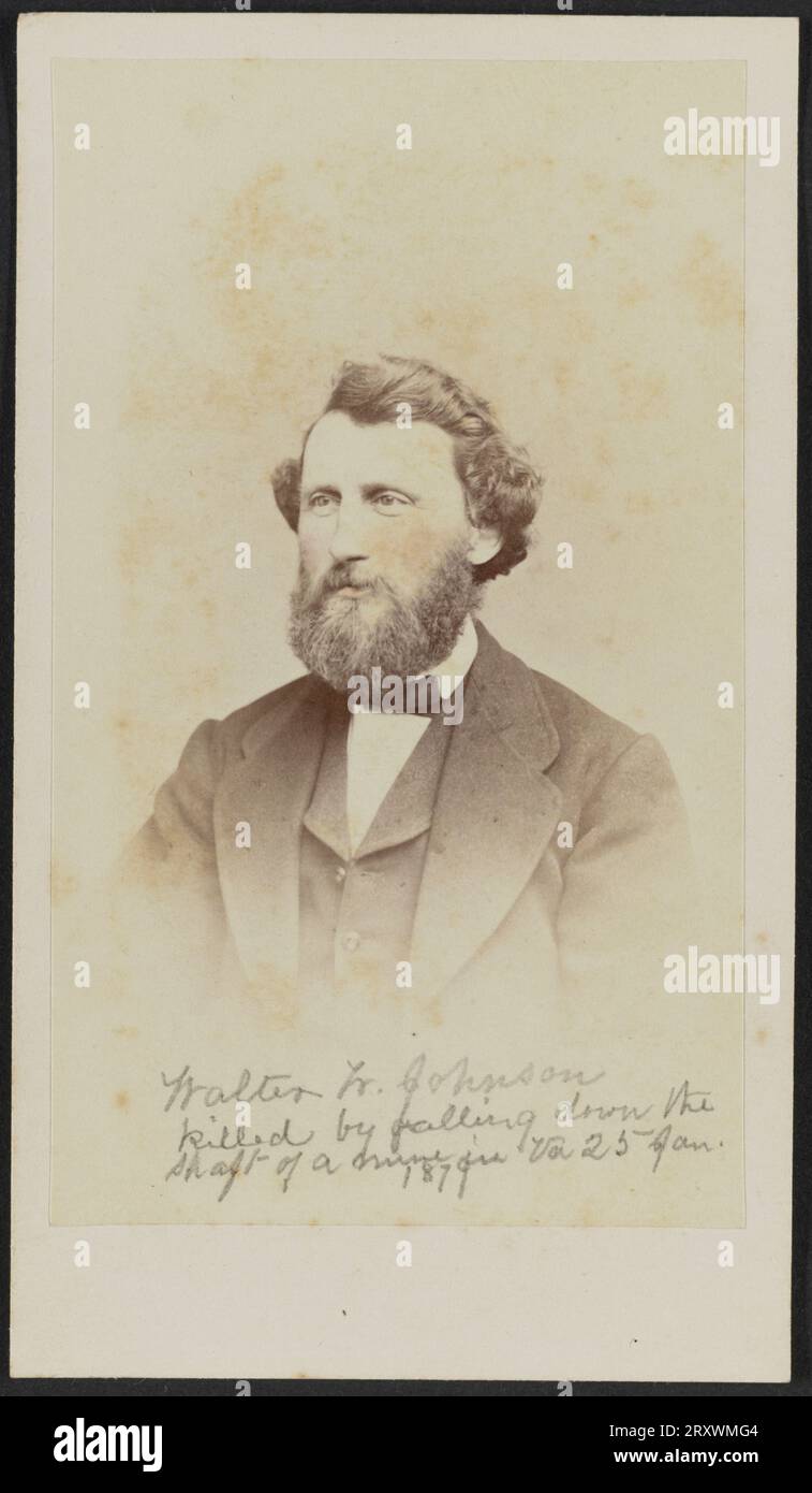 Cartedevisite portrait of Walter W. Johnson 1868 Stock Photo Alamy