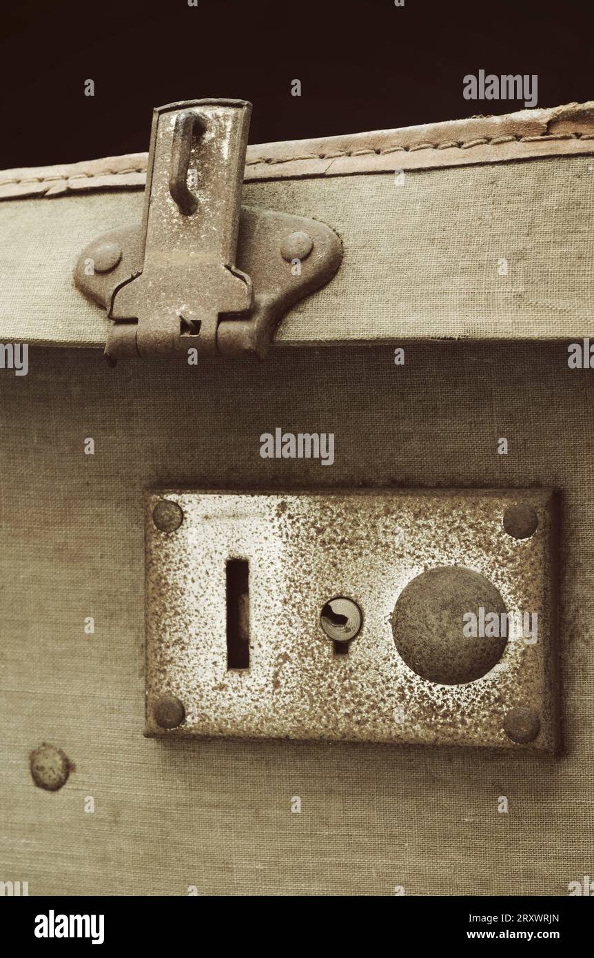 old suitcase lock Stock Photo Alamy