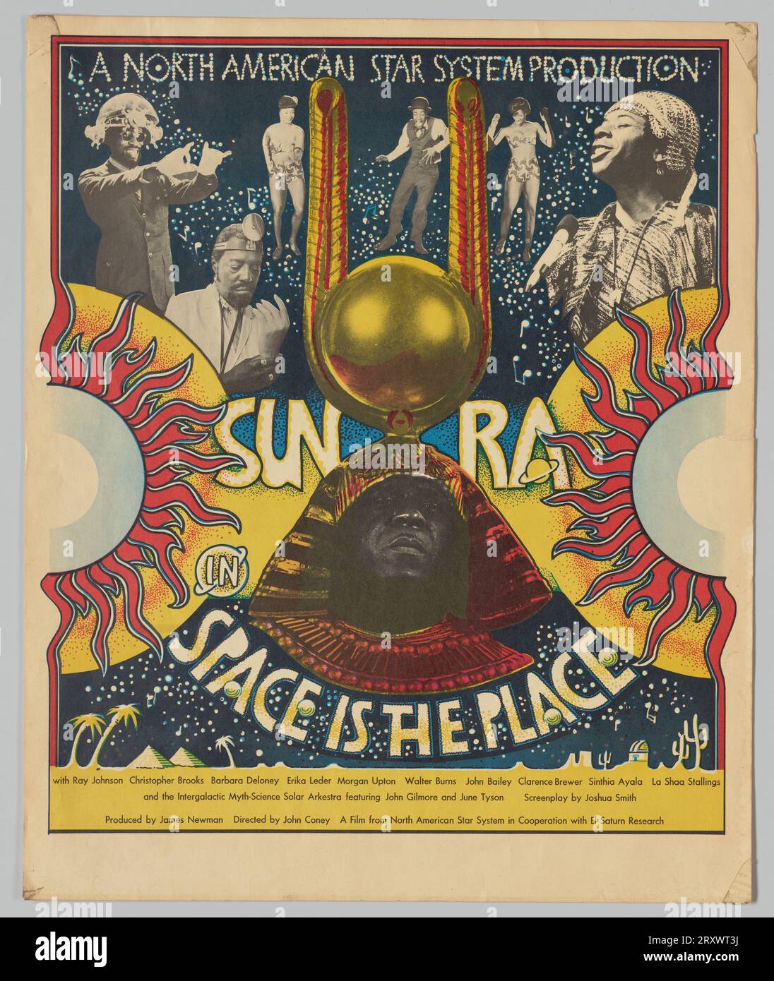 Poster for the film Space is the Place ca. 1974 Stock Photo
