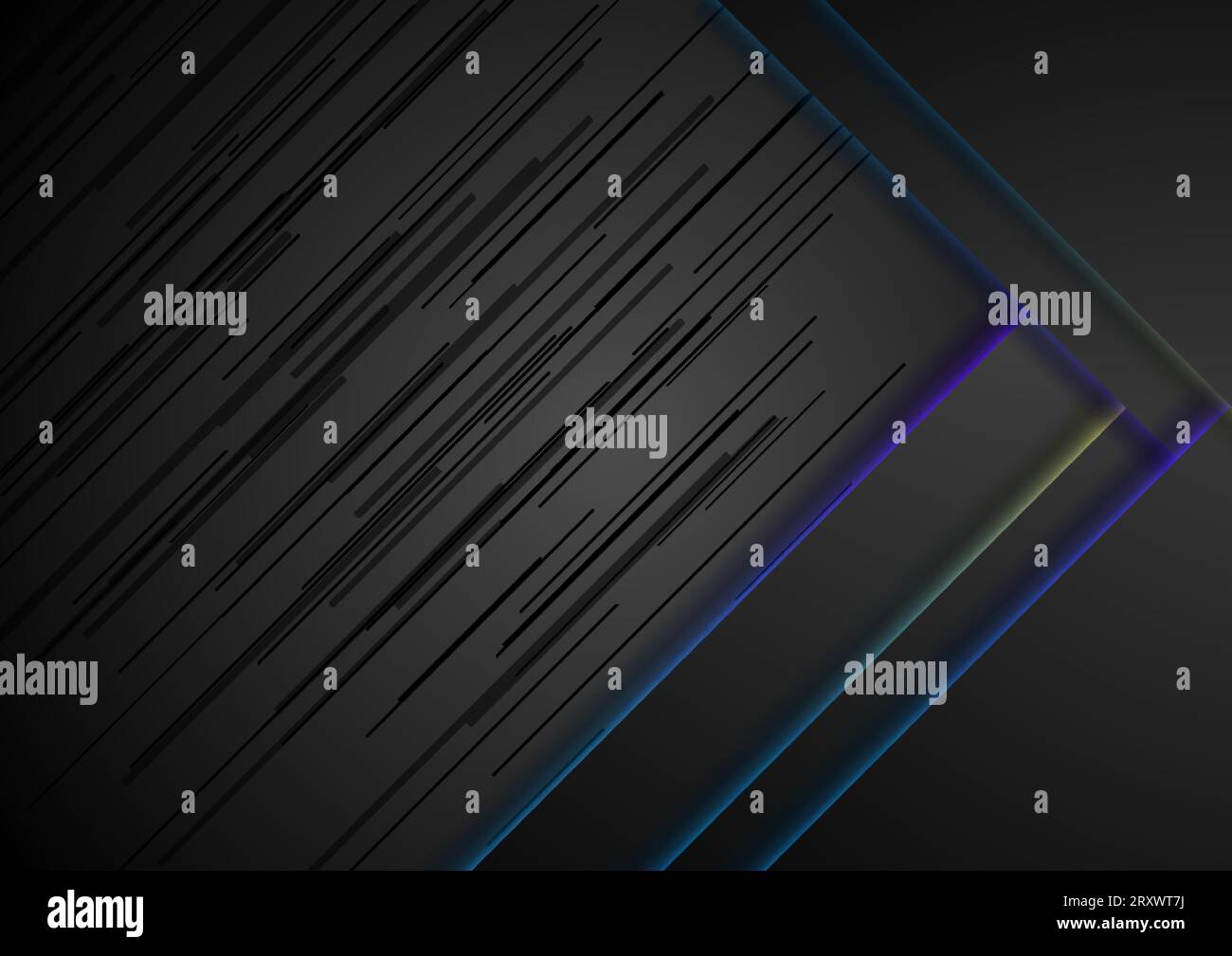 Black abstract tech corporate background with neon lights. Vector ...