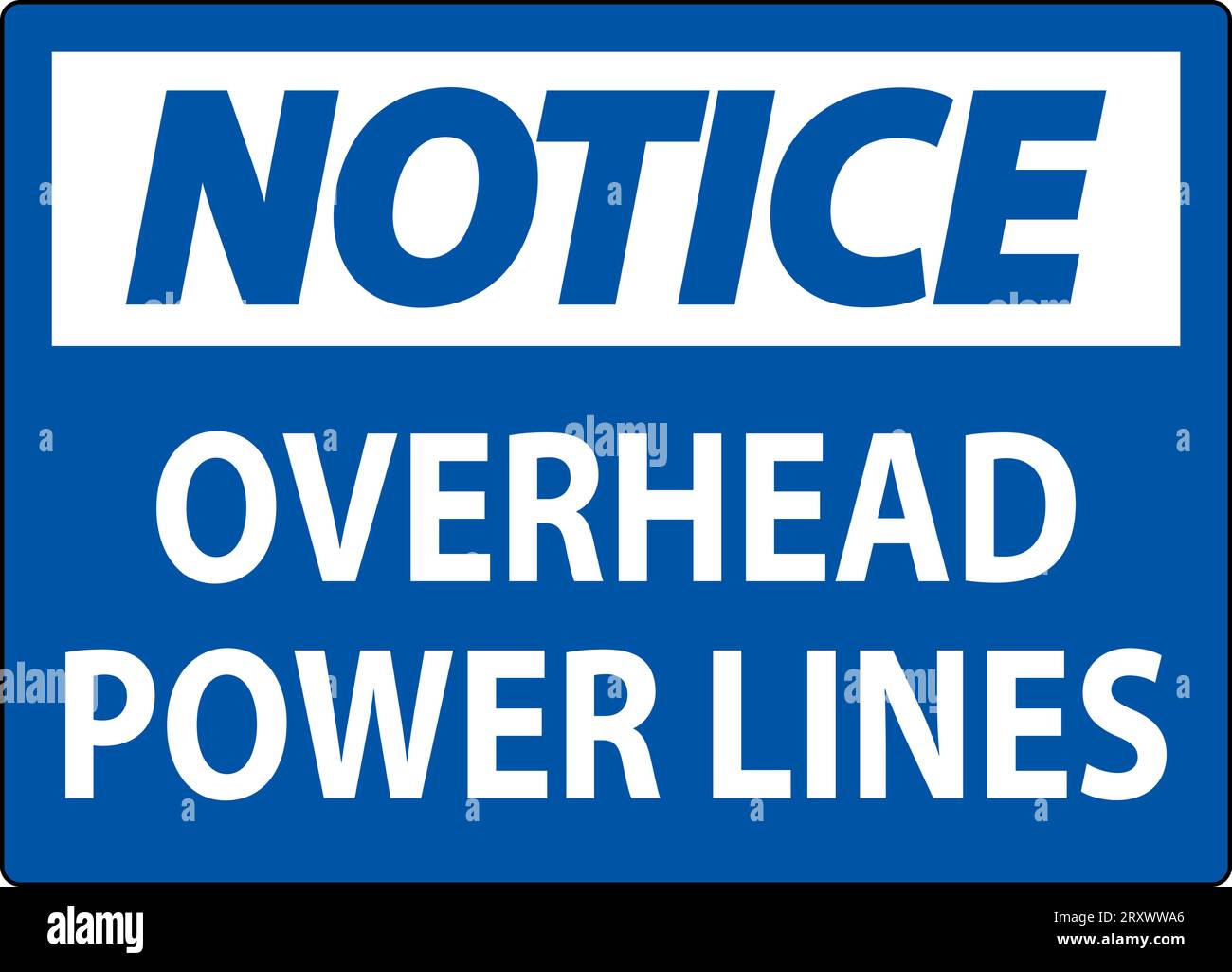 Notice Sign Overhead Power Lines Stock Vector Image Art Alamy notice-sign-overhead-power-lines-stock-vector-image-art-alamy