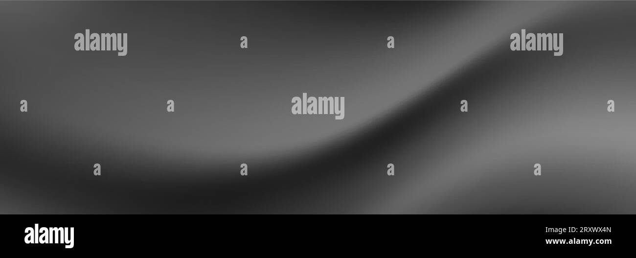 Dark grey flowing smooth liquid waves abstract background. Vector ...