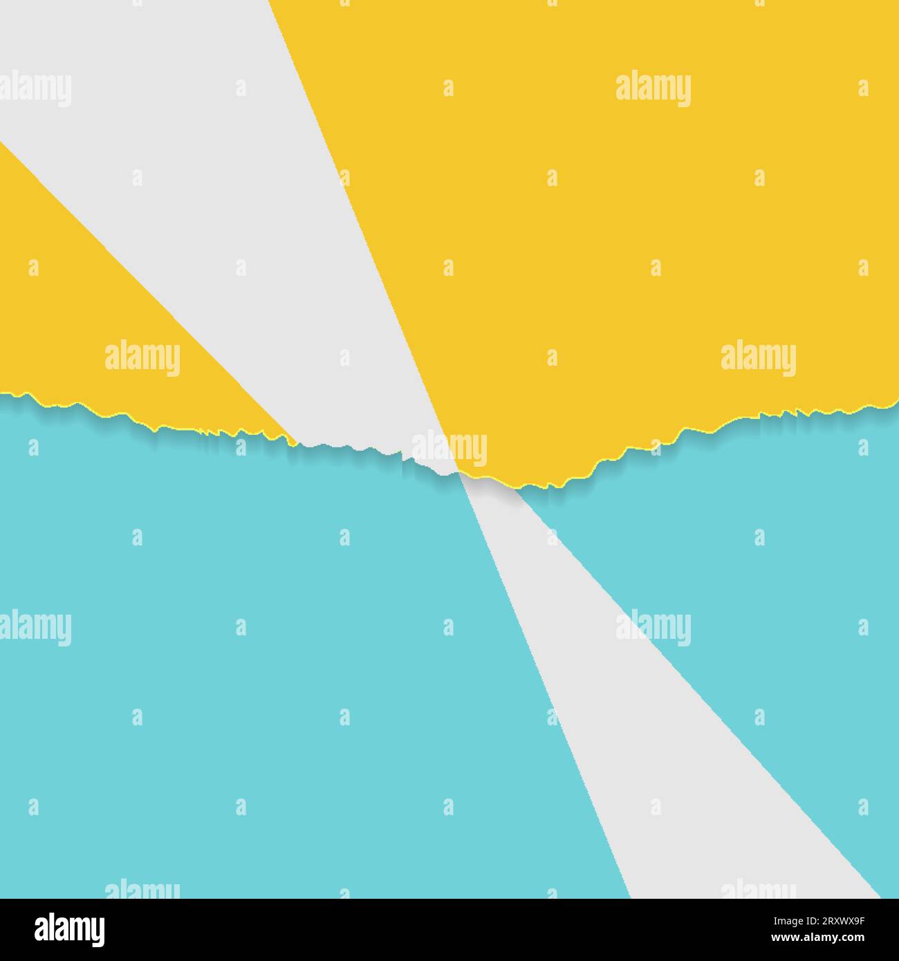 Pastel paper concept minimal background with ragged edge. Vector design Stock Vector