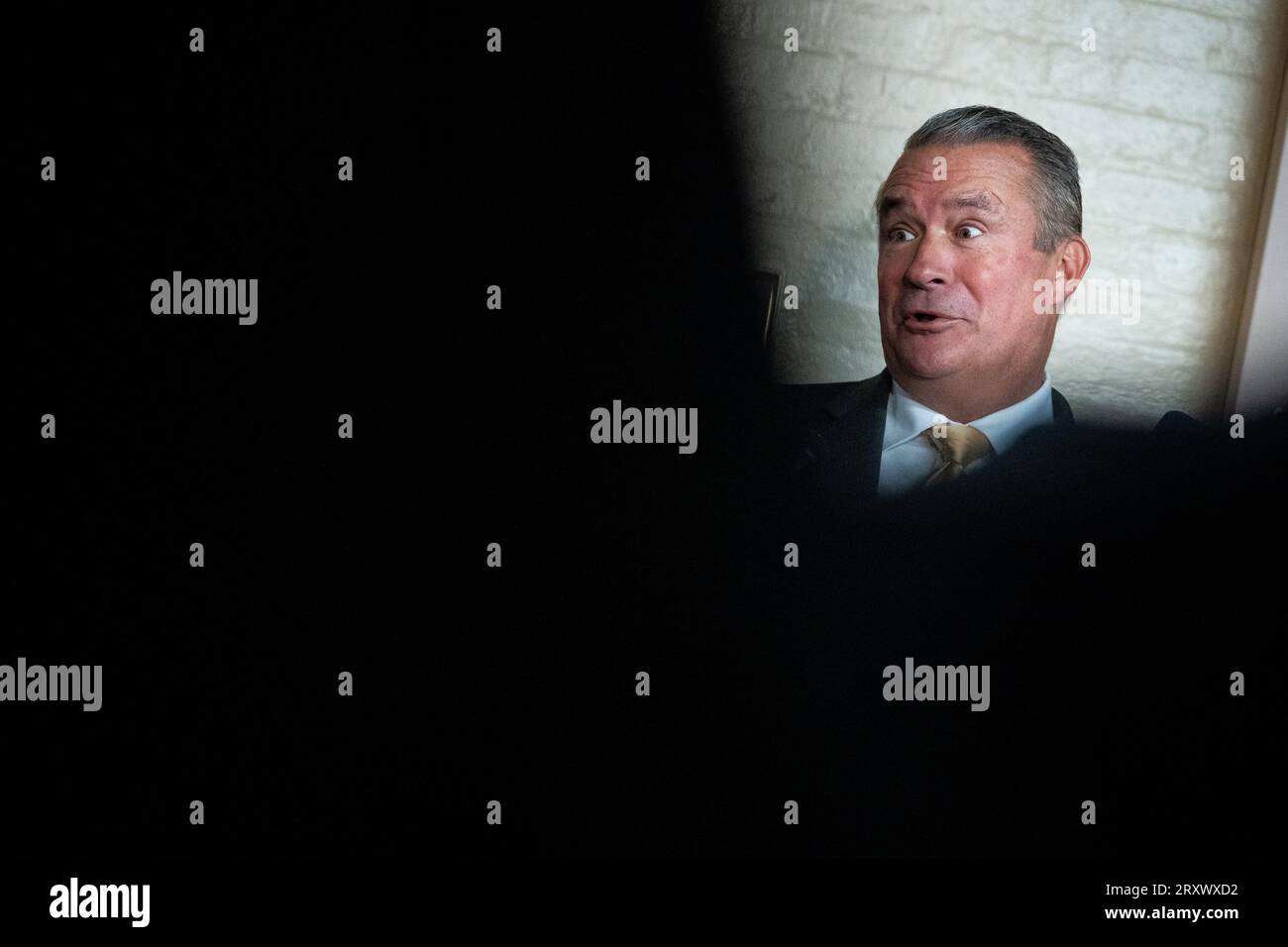 Representative Don Bacon (RNE) speaks to media outside a House