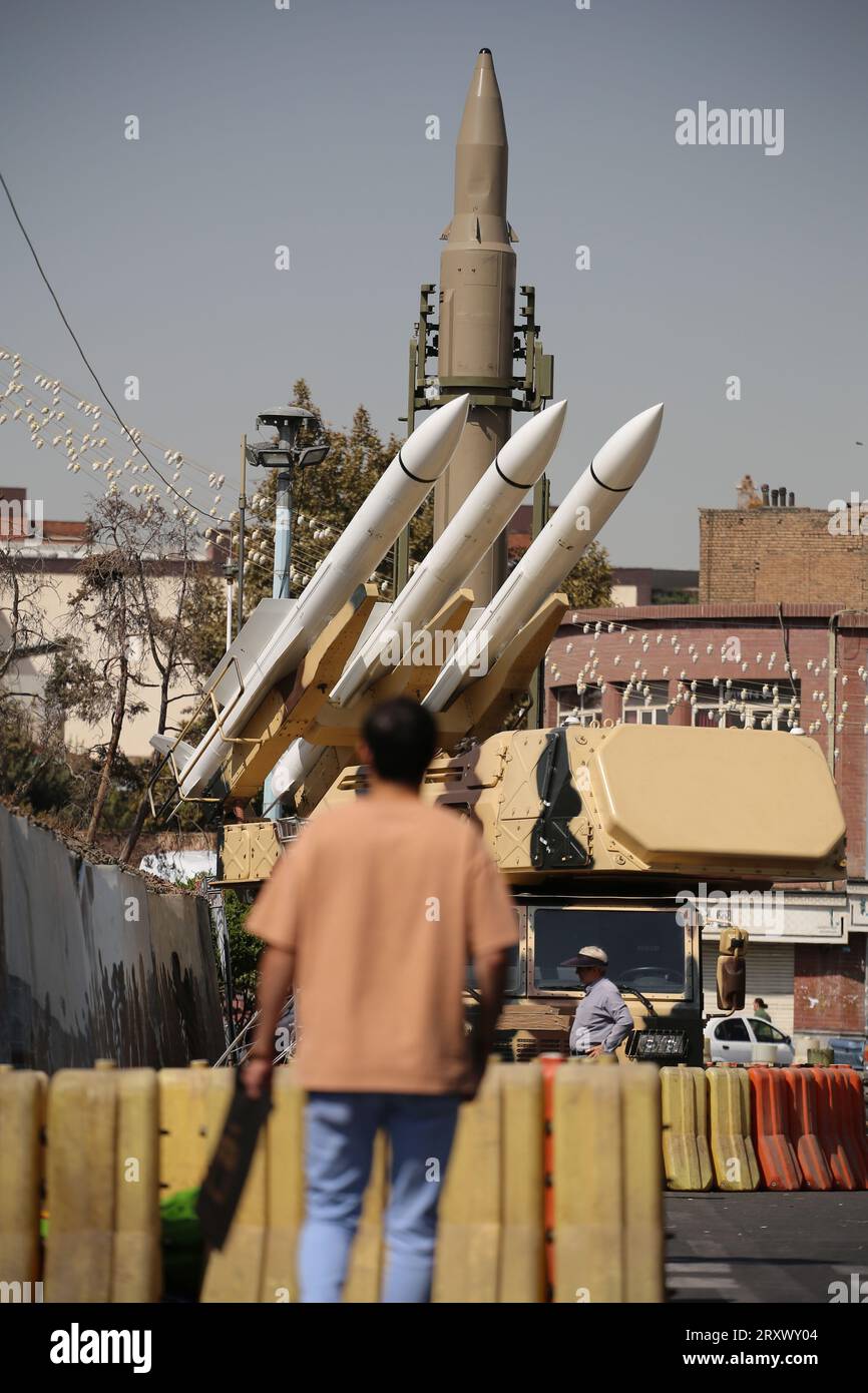 September 26, 2023, Tehran, Iran: An Iranian Surface-to-surface Missile ...