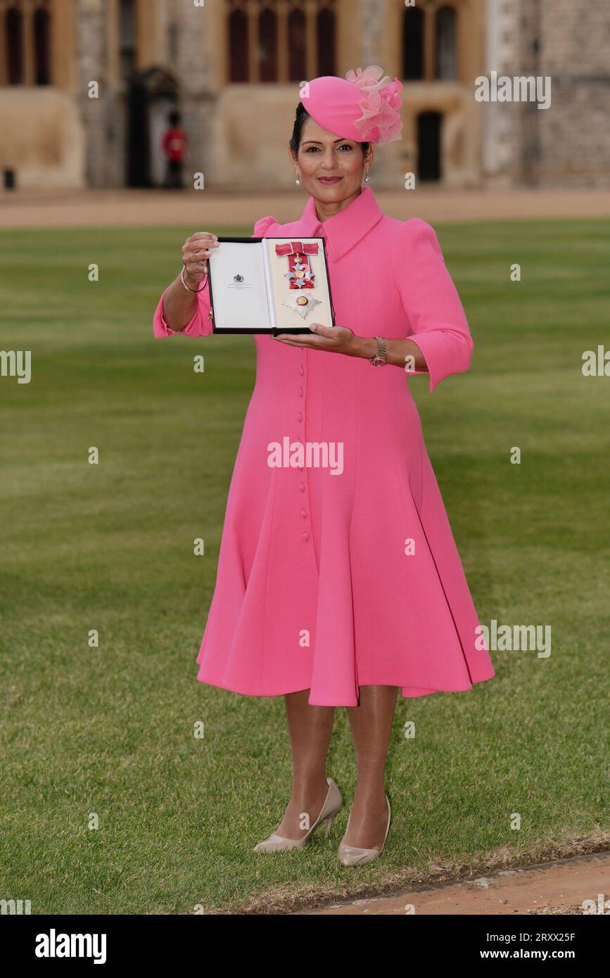 priti patel pink dress Skepta tweets photo of Priti Patel and no one knows why