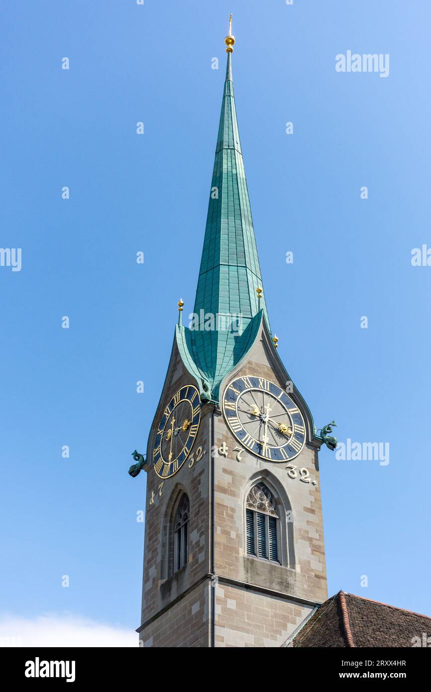 Zurich clock tower hi-res stock photography and images - Alamy