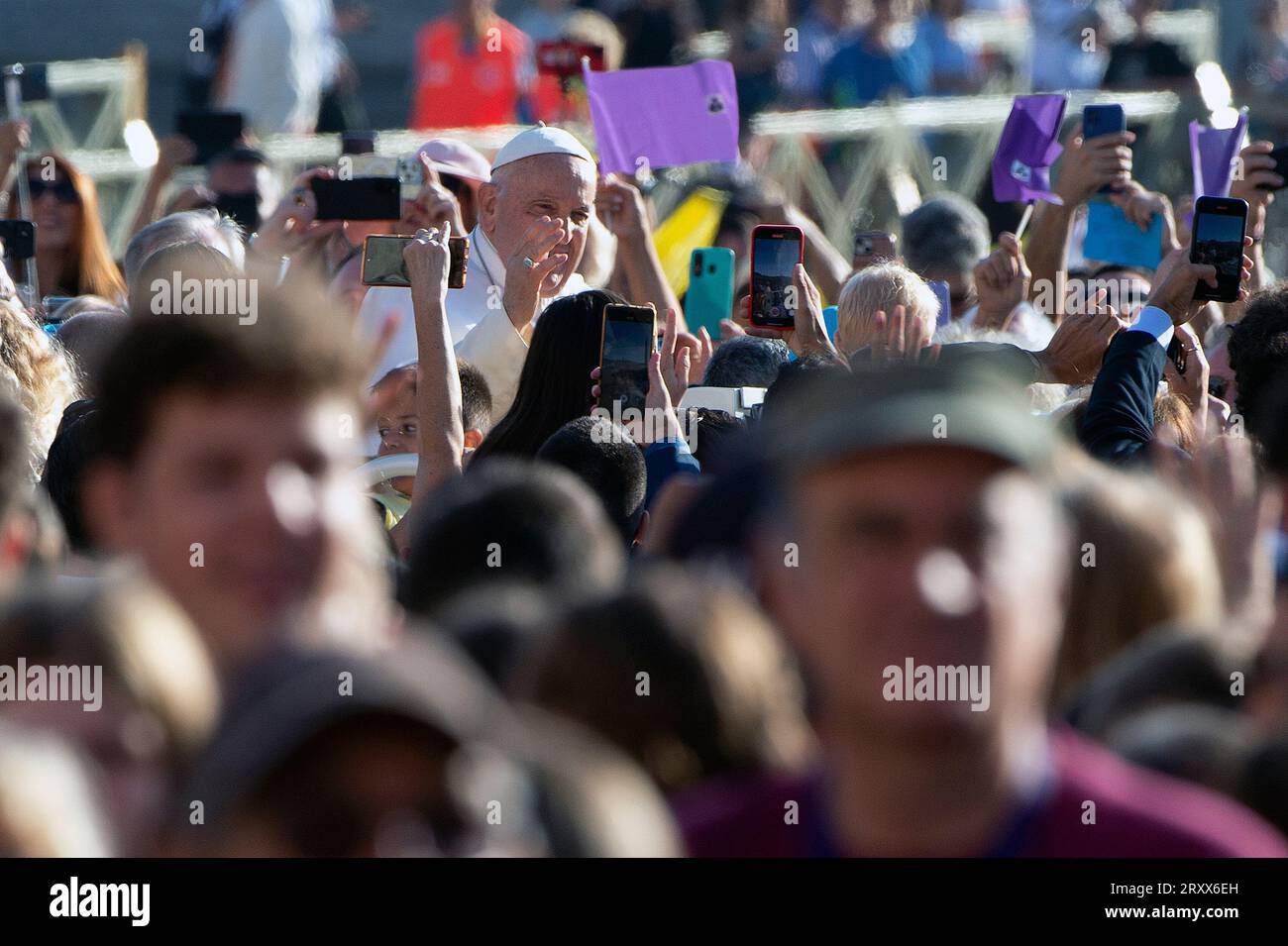 Italy, Rome, Vatican, 2023/9/27. Pope Francis during his weekly general