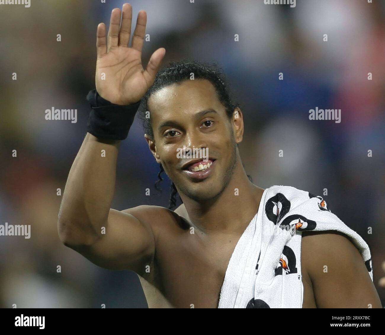 Ronaldinho during a friendly match against D.C. United at RFK Stadium, on May 26 2010 in Washington United won 3-2. Stock Photo