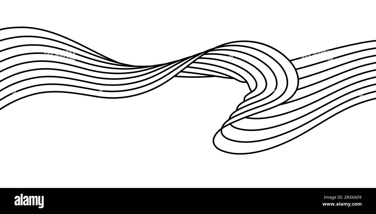 pattern of smooth wavy lines. Design for packaging design, music