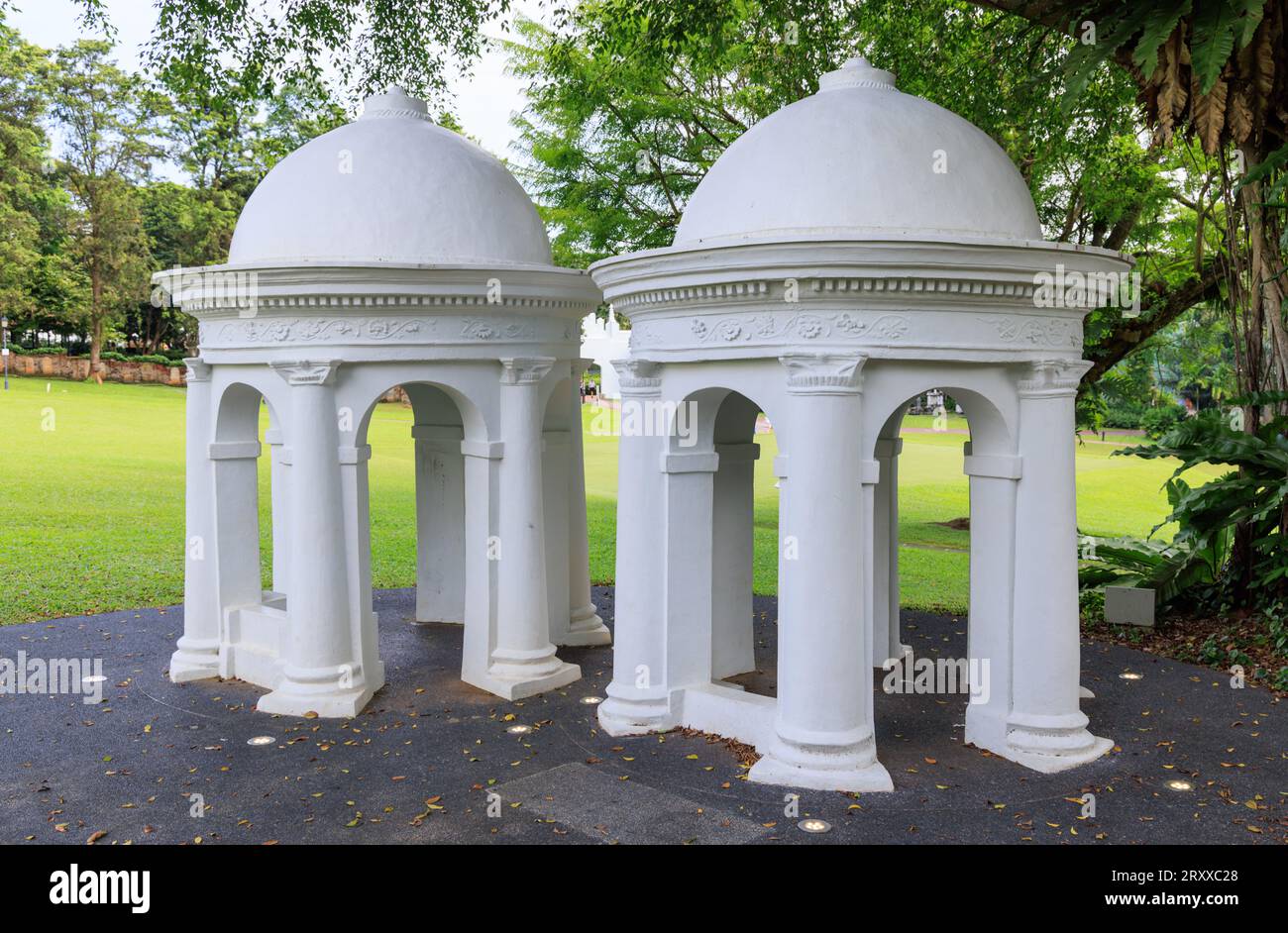 George Coleman's Cupolas at Fort Canning Park, Singapore Stock Photo