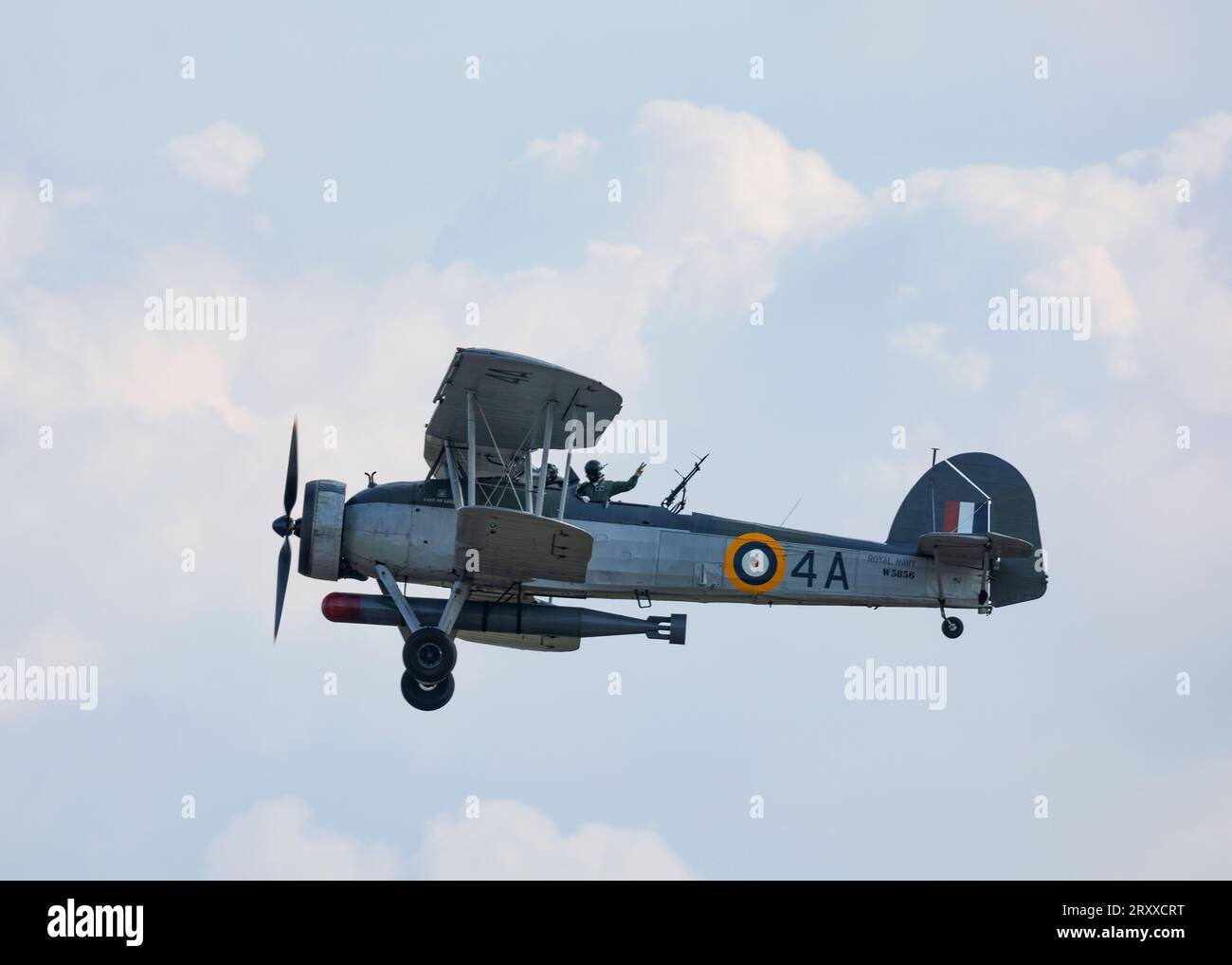 Fairey Swordfish Mk.I WS856 at the 2023 Battle of Britain Air Show at IWM Duxford Stock Photo
