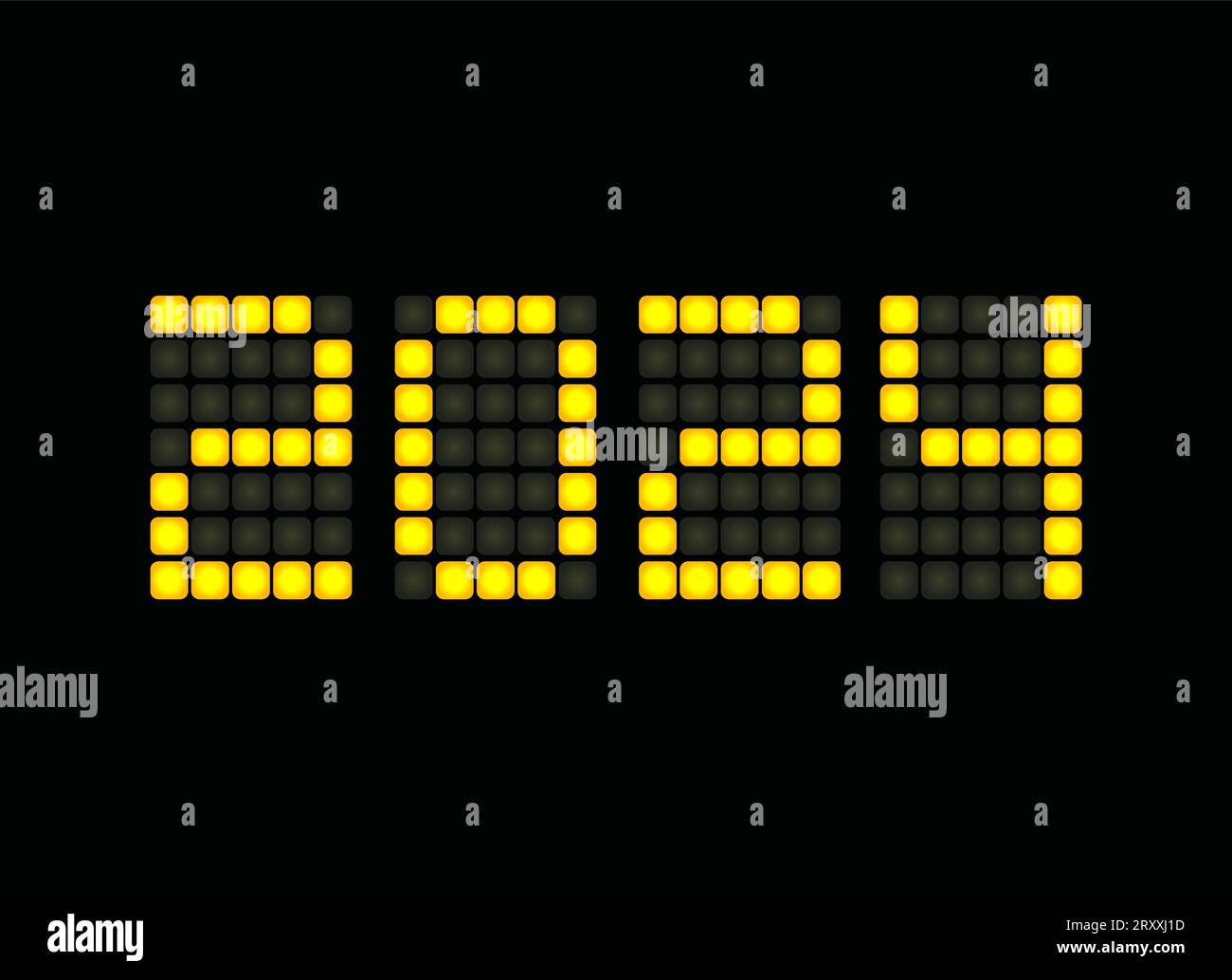 2024 digits Stock Vector Images - Alamy