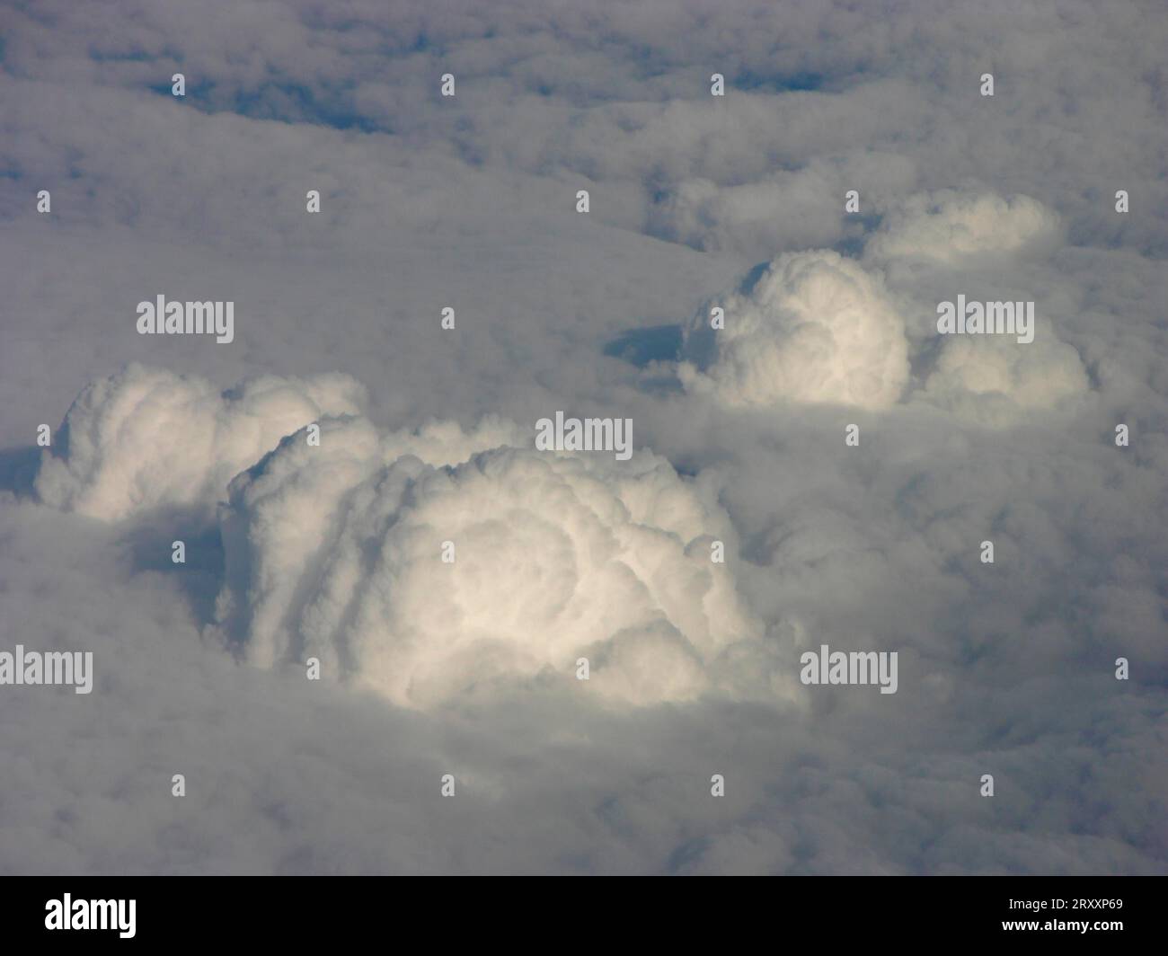 Airplane Window Spring View from the aircraft window, spring clouds Stock Photo - Alamy