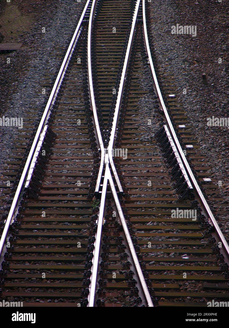 Railway tracks, rails, points Stock Photo - Alamy